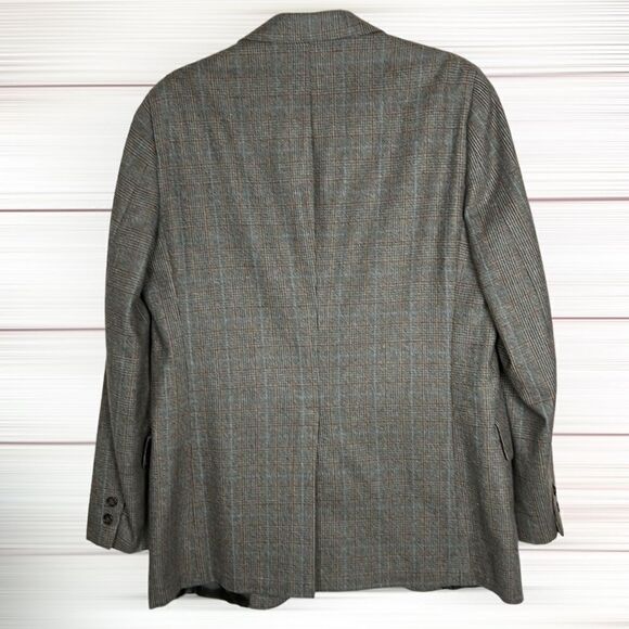 Brooks Brothers Vintage Glen Check Single Breasted Blazer Sport Coat 41R - Picture 10 of 16